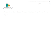 Tablet Screenshot of overstock-market.com